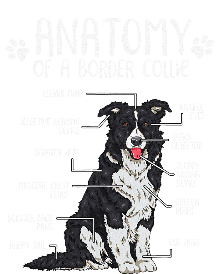 Funny Anatomy Border Collie Dog Lover T-Shirt