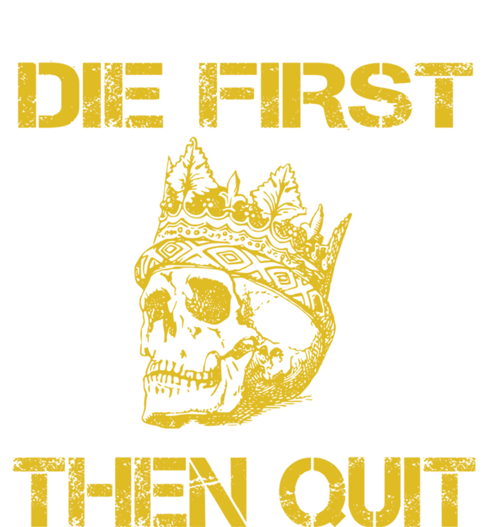 Die First Then Qui Military Veteran Skull Crown Gift Kids Hoodie