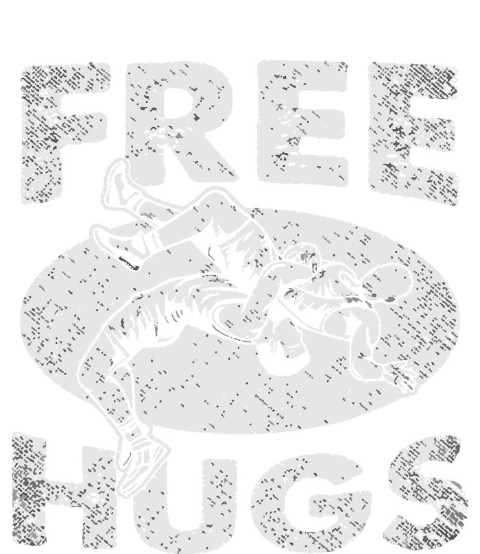 Wrestling Funny Free Hugs Wrestling Kids Long Sleeve Shirt