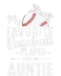 My Favorite Baseball Player Calls Me Auntie gift mother's day Ladies Long Sleeve Shirt