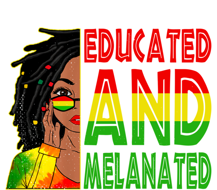 Educated Melanated Black Teacher Black History Juneteenth Gift Women's T-Shirt