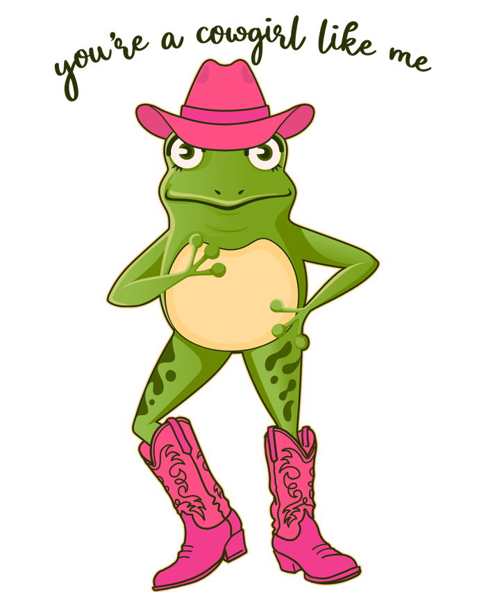 Funny Frog You're A Cowgirl Like Me T-Shirt