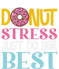 Donut Stress Just Do Your Best Rock The Test Day Teacher Valucap Bio-Washed Visor