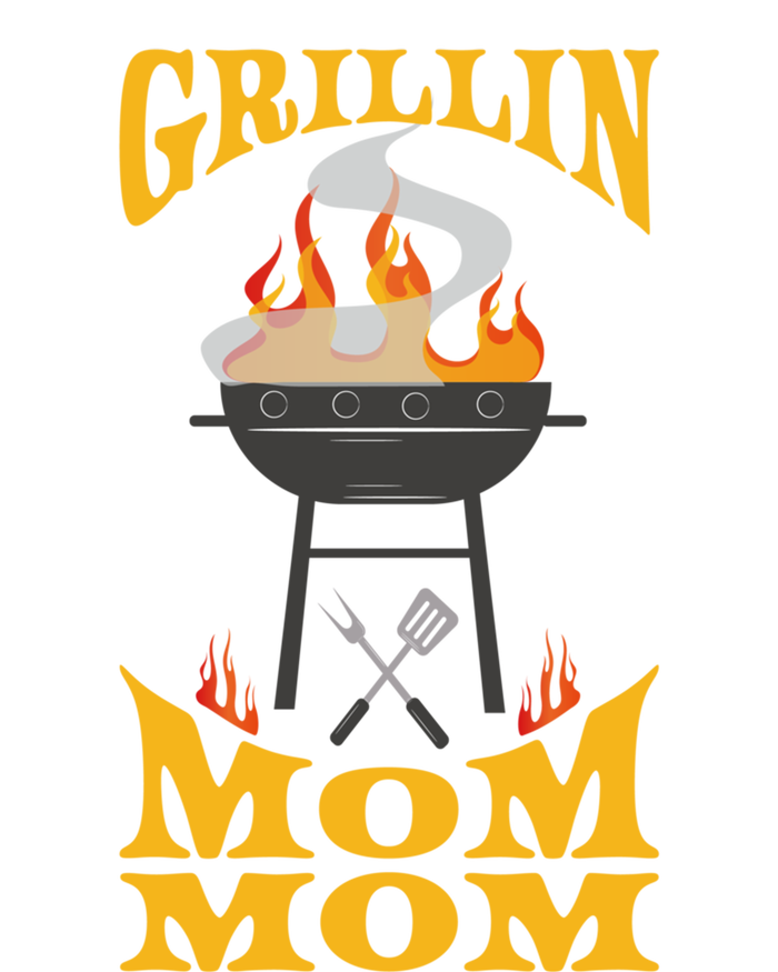 Mom Mom Bbq Grill Smoker And Barbecue Chef Gift T-Shirt