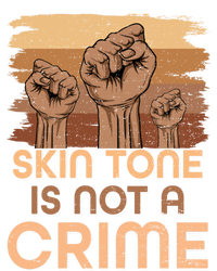 Juneteenth Black History Skin Tone Is Not A Crime Melanin Great Gift Women's Tri-Blend 3/4-Sleeve Raglan Shirt