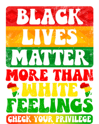 Juneteenth Black Lives Matter More Than White Feelings Gift T-Shirt