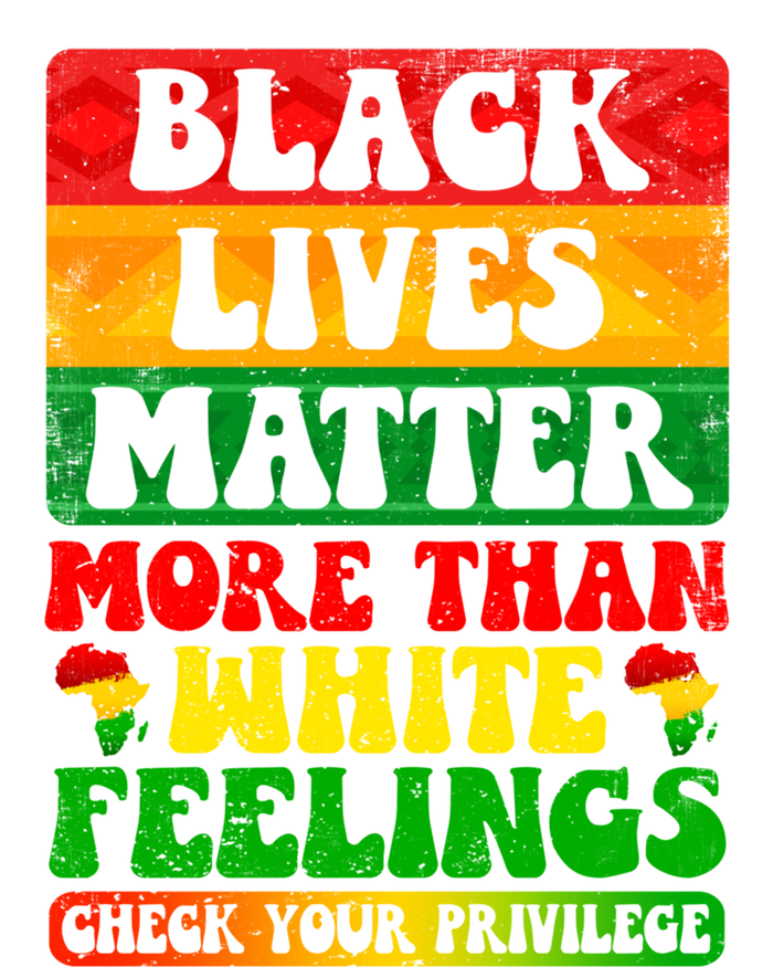 Juneteenth Black Lives Matter More Than White Feelings Gift T-Shirt