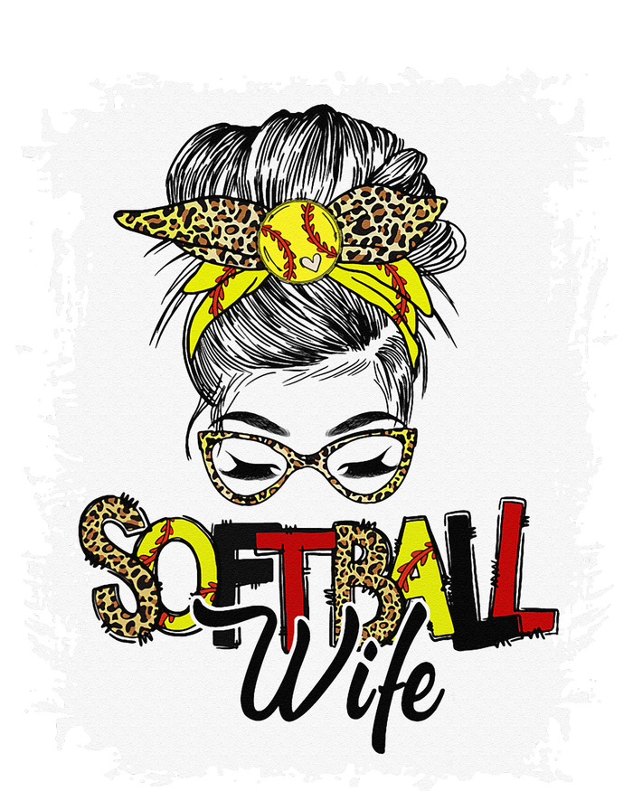 Leopard Softball Wife Life With Messy Bun Mother's Day Legacy Cool Fit Booney Bucket Hat