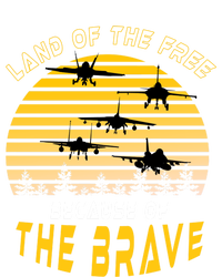 Land Of The Free Because Of The Brave Air Force Dad Gift Women's V-Neck T-Shirt