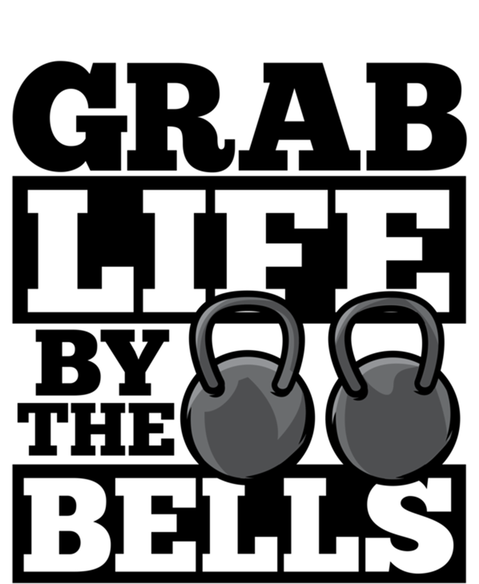 Grab Life By The Bells Kettle Bell Workout Exercise Humor Funny Gift Short Acrylic Beanie