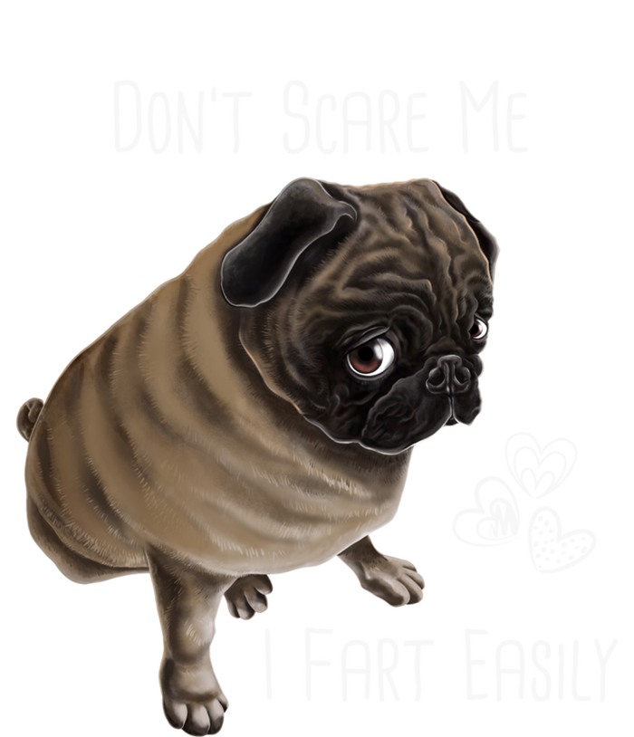 Pug Gift Don't Scare Me I Fart Easily Pug Funny Gift Women's T-Shirt