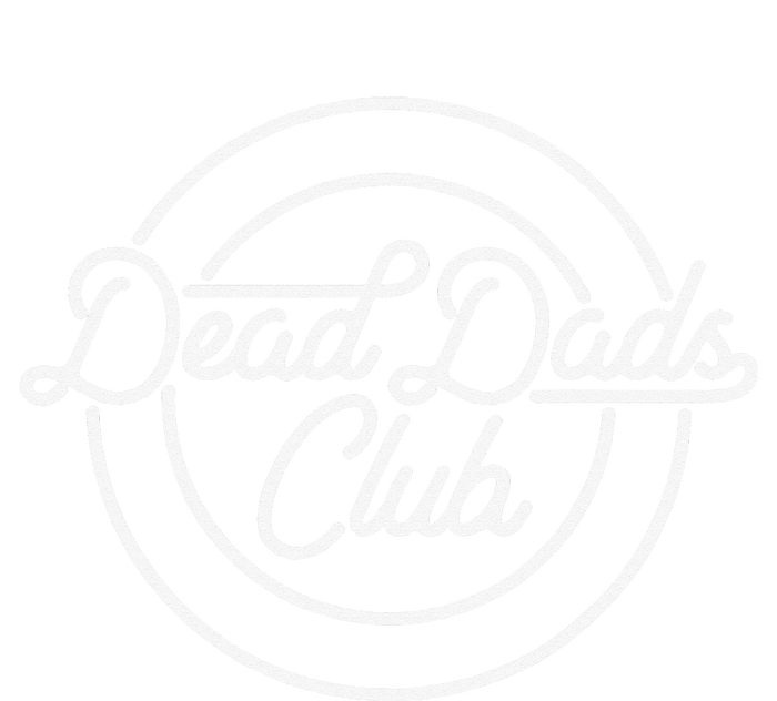 Dead Dad Club Funny Saying Striped Beanie with Solid Band