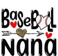 Leopard Heart Baseball Nana Cute Mother's Day T-Shirt