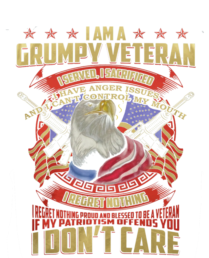 I Am A Grumpy Old Veteran I Served I Sacrificed Tee Meaningful Gift Ladies Essential Tank