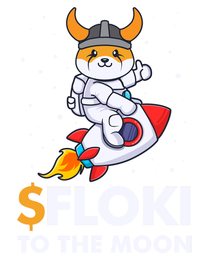 Floki To The Moon Floki Inu Cryptocurrency Bitcoin T-Shirt