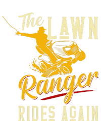 The Lawn Ranger Rides Again Lawn Tractor Mowing 7-Panel Snapback Hat