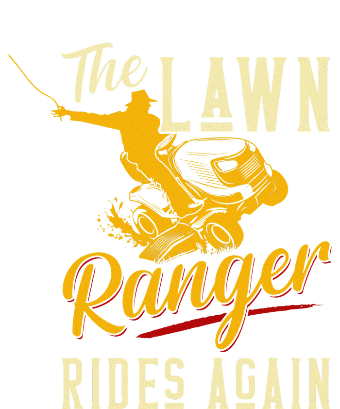 The Lawn Ranger Rides Again Lawn Tractor Mowing 7-Panel Snapback Hat