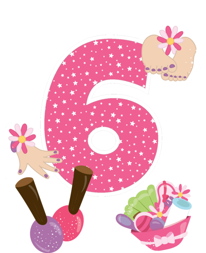 I'm 6 Spa Party Birthday Nail Polish Makeup Birthday Gift T-Shirt