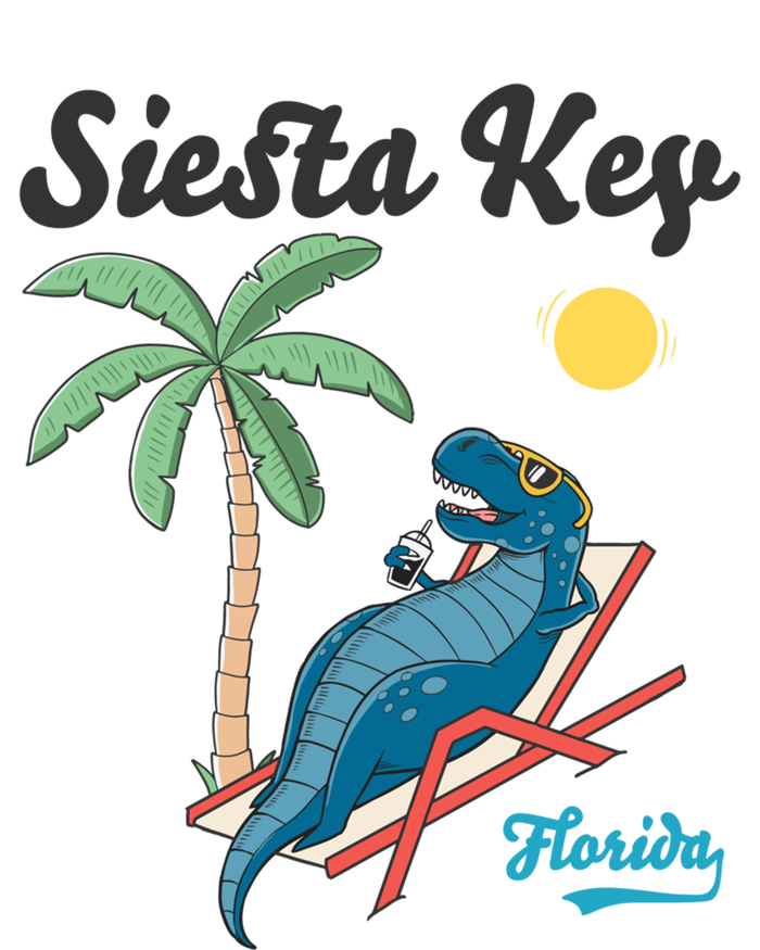 Siesta Key Gift Florida Beach Dinosaur Family Vacation Cute Gift T-Shirt