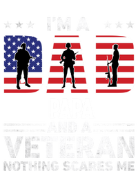 I'm A Dad Papa And A Veteran Gift Flag Usa Father's Day Gift Women's V-Neck T-Shirt