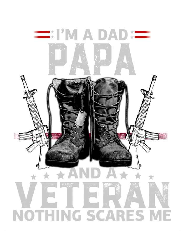 I'm A Dad Papa And A Veteran Nothing Scares Me Gift Magnet