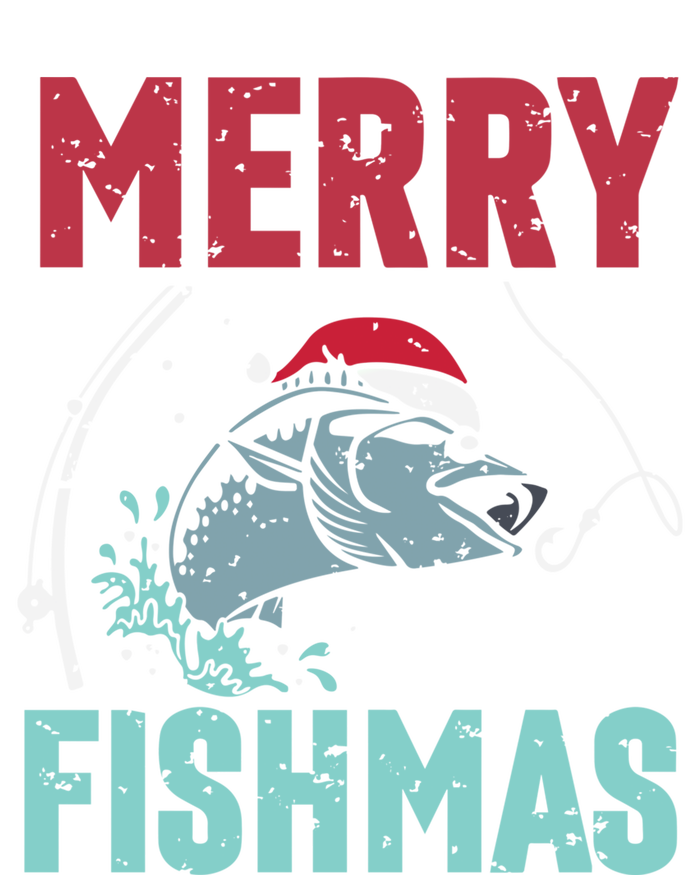 Merry Fishmas Funny Christmas For Family Fish Fisher Gift Women's Racerback Tank