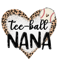 Tee Ball Nana Leopard Print Heart Ball Mom Mother's Day Performance Sprint T-Shirt