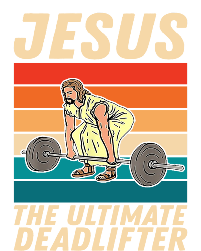 Jesus The Ultimate Deadlifter Funny Vintage Gym Christian Cool Gift Kids Hoodie