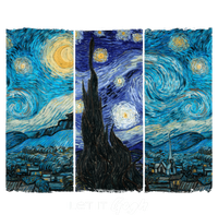 Starry Night By Vincent Van Gogh Let It Gogh Famous Painting Cute Gift Premium T-Shirt