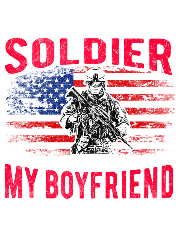 My Friend Is A Soldier Hero Proud Army Friend Funny Gift T-Shirt