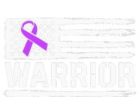 Epilepsy Warrior Gift Purple American Flag Awareness Ribbon Valucap Bio-Washed Visor