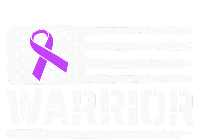 Epilepsy Warrior Gift Purple American Flag Awareness Ribbon Valucap Bio-Washed Visor