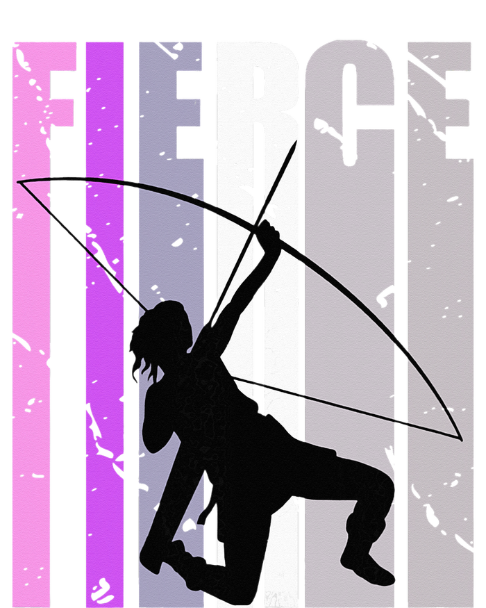 Purple Archery Fierce Birthday Archer Courage pink Short Acrylic Beanie