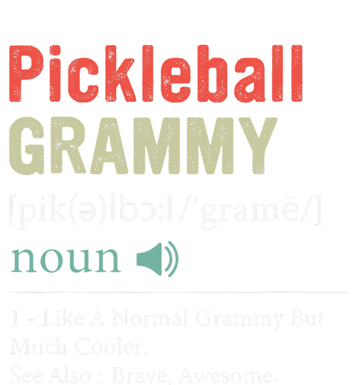 Pickleball Funny Pickleball Grammy Definition Mother's Day T-Shirt