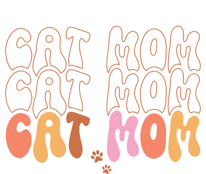 Cat Mom Retro Groovy Cats Adoption Mother's Day PosiCharge Competitor Tank