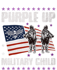 Purple Up For Military Child Month American US Flag Kids T-Shirt