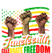 Juneteenth Celebrate Freedom Independence Day Black History Cute Gift Women's Racerback Tank