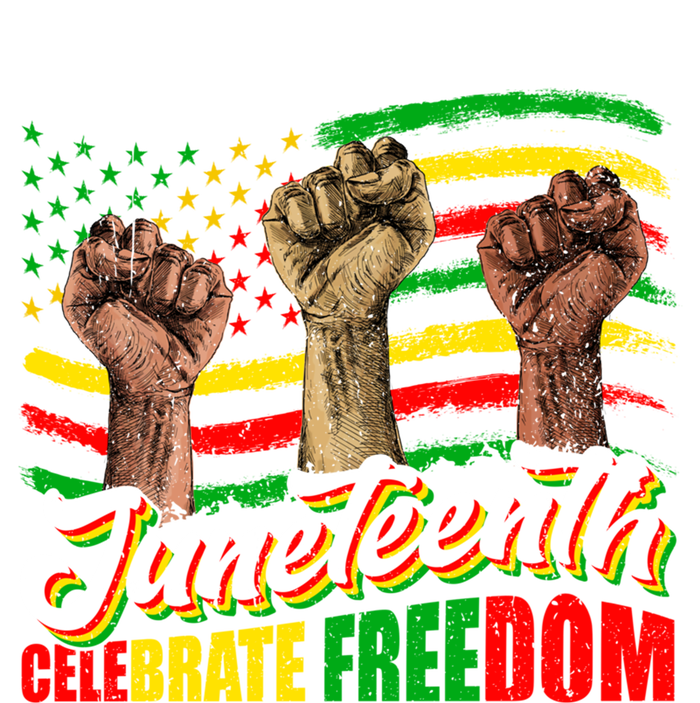 Juneteenth Celebrate Freedom Independence Day Black History Cute Gift Women's Racerback Tank