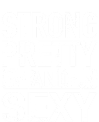 Strong Pretty And Sexy Fitness Workout Gym Strong And Pretty Gift Valucap Bio-Washed Visor