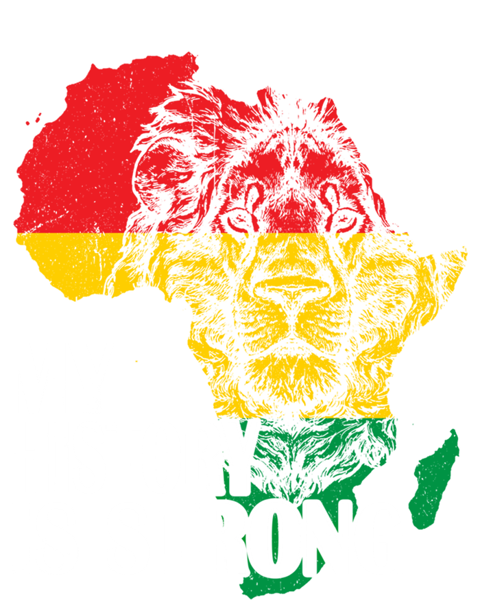 My History Is Strong Black History Month Lion African Pride Great Gift Kids Hoodie