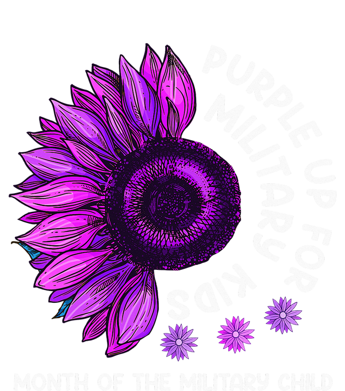 Purple Up For Military Sunflower For Military Kids Tie-Dye T-Shirt