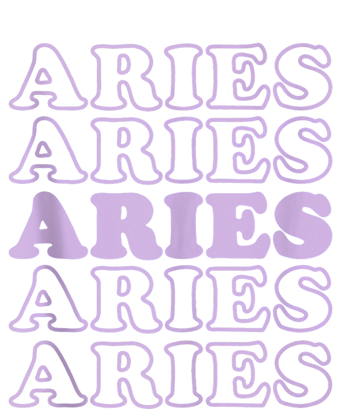 Retro Aries Zodiac Birthday Purple Lilac Lavender March Cute Tie-Dye T-Shirt