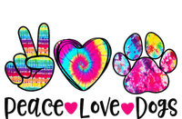 Peace Love Dogs Tie Dye Dog Paw Dog Mom Mother's Day Women's Perfect Tri Tunic Long Sleeve Shirt