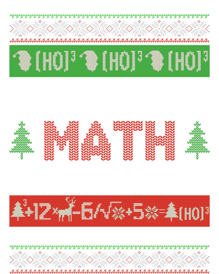 Math Teacher I Sleigh Math Problems Christmas Ugly Sweater Gift Short Acrylic Beanie