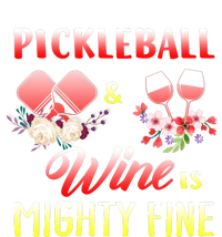 PICKLEBALL AND WINE IS MIGHTY FINE Long Sleeve Pajama Set