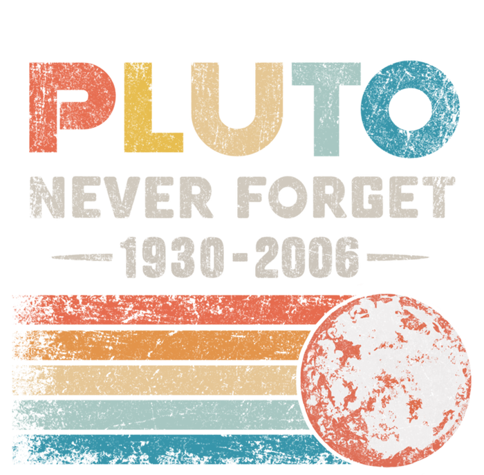 Never Forget Pluto Gift Retro Style Funny Space Science Great Gift Tall Long Sleeve T-Shirt