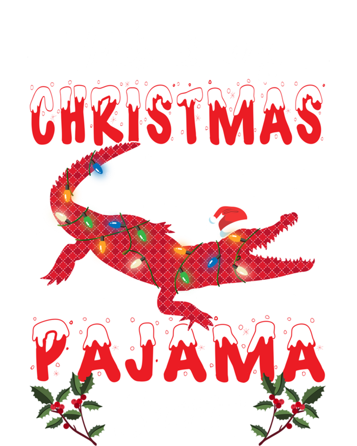 This Is My Alligator Christmas Pajamas Xmas Lights Family Cool Gift T-Shirt