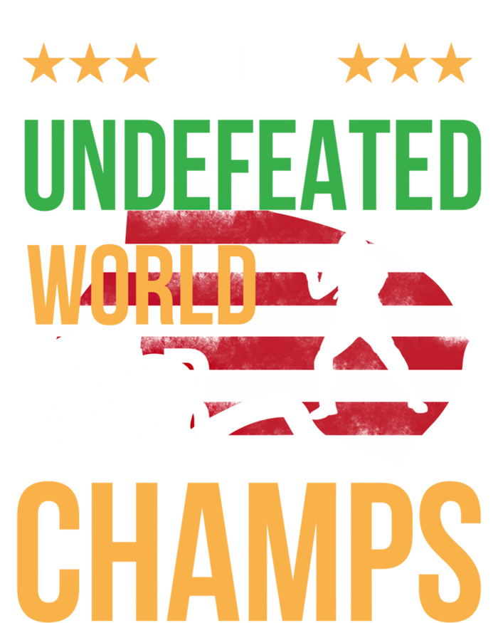 2 Time Undefeated World War Champs Memorial Day 4th Of July Gift Poster