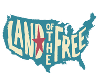 4th Of July Map Of The Usa Land Of The Free Meaningful Gift T-Shirt