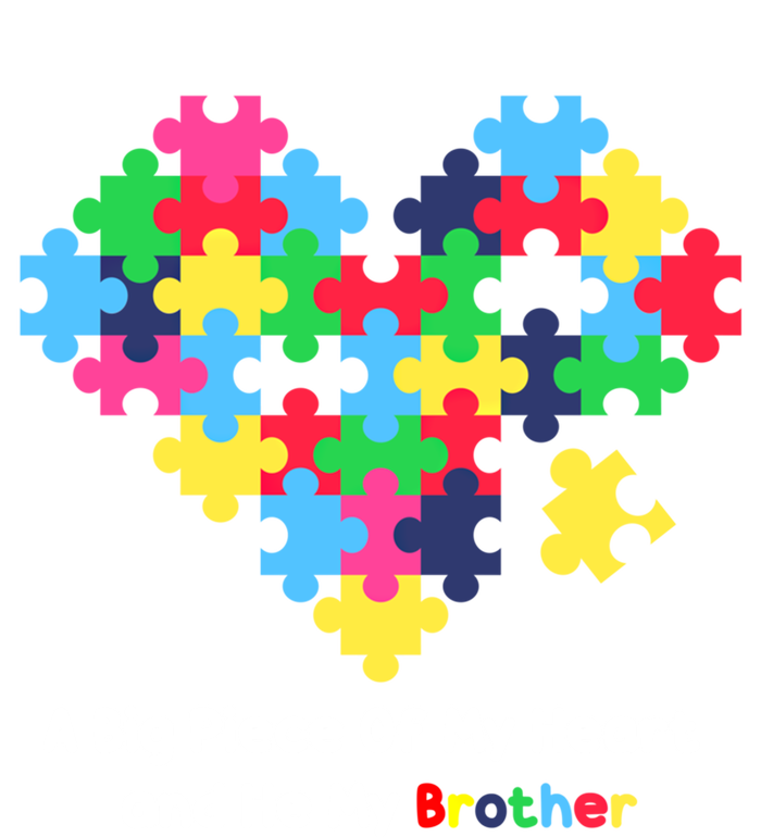 A Big Piece Of My Heart Has Autism Awareness He's My Brother Cool Gift Women's Flannel Pajama Set